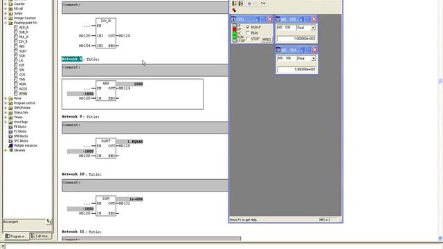 10. Simatic manager S7. Арфмитические действия в формате REAL смотреть онлайн