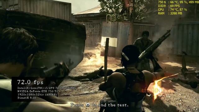 Resident Evil 5 BenchmarkFPS Unlocked | GTX 750 ti | i5 760 | 8GB RAM | 1080p смотреть онлайн