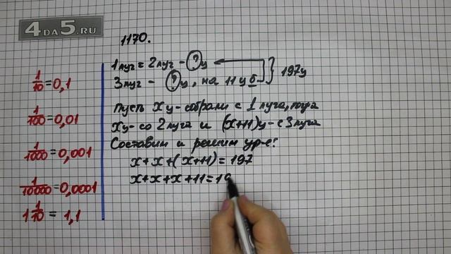 Упражнение 321 Часть 2 (Задание 1170) – Математика 5 класс – Виленкин Н.Я. смотреть онлайн
