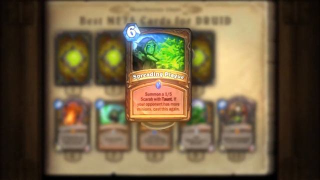 Most Popular Cards for DRUID in October #1. (Hearthstone Chart, cards trends) смотреть онлайн