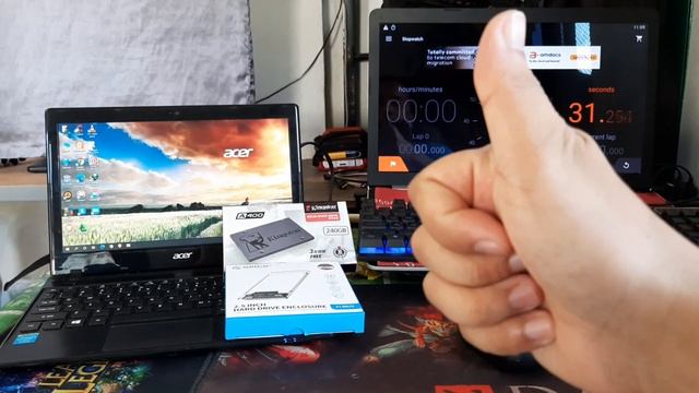 Acer netbook CELERON processor old type upgrade into 240gb Kingston by RECHARD DELOSO CATAY смотреть онлайн