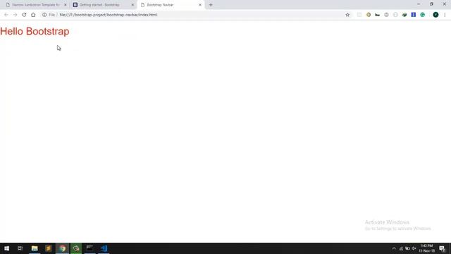 Responsive Navbar with Bootstrap смотреть онлайн
