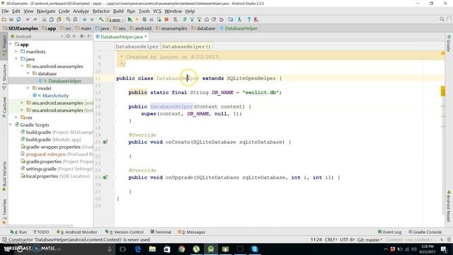 SQLite DB Part 1 - Android SQLite Integration смотреть онлайн