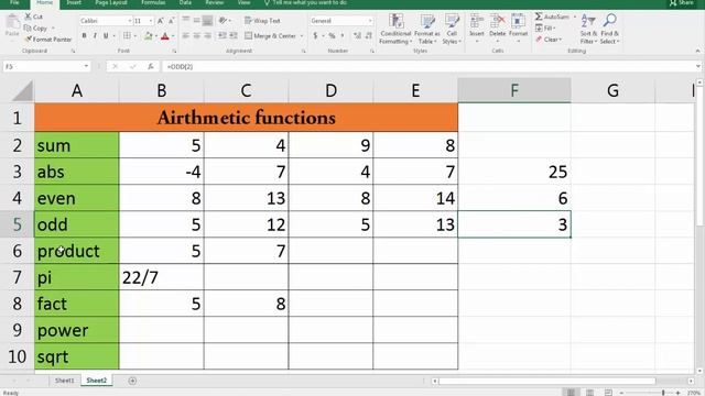 Ms-Excel 2016 in Telugu 10(Arithmetic Functions) (www.computersadda.com) смотреть онлайн