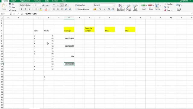 Average count, maximum, minimum in Microsoft Excel смотреть онлайн