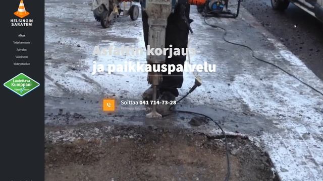 Создание сайта для фирмы по ремонту асфальта. смотреть онлайн