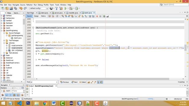 Java JDBC - Batch Processing Gui Example смотреть онлайн