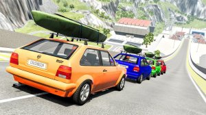 Эпические прыжки на скоростном автомобиле #218 – BeamNG Drive