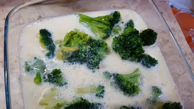 Омлет с брокколи в духовке