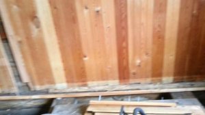 Замена пола в бане своими руками. Часть 1.