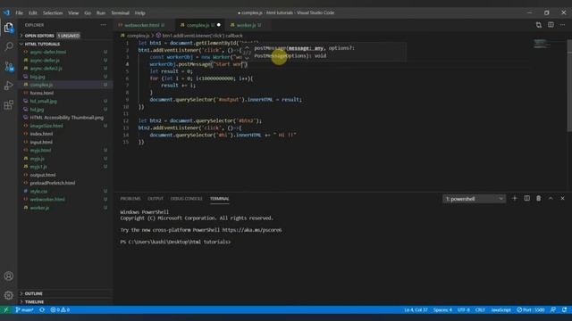 Web Worker in JavaScript | Hindi ? смотреть онлайн