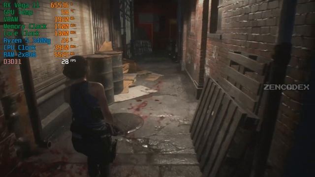 Resident Evil 3 2020 + Ryzen 5 3400G (VEGA 11) 1080p смотреть онлайн