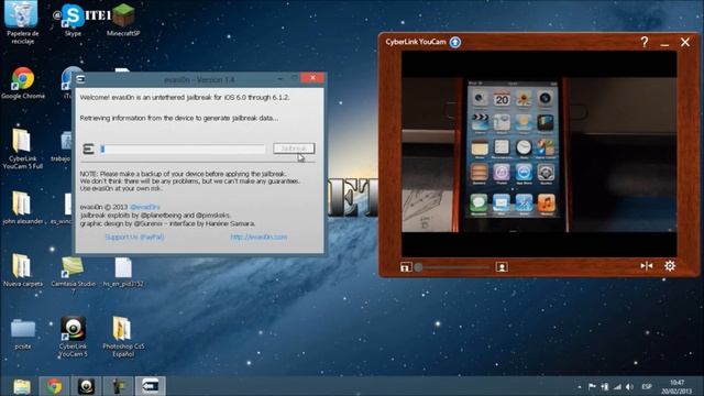 Jailbreak Untethered iOS 6.1.2 Tutorial en Español (evasion) смотреть онлайн