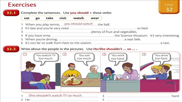 UNIT-32: "Should" It’s late. I think I should go home now. Improve your English by Learning Grammar смотреть онлайн