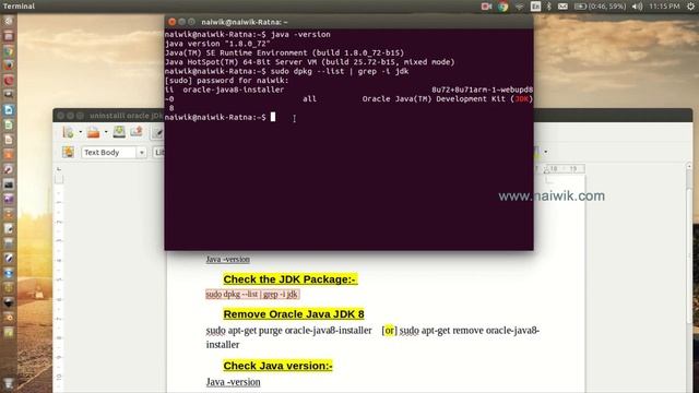 Uninstall Oracle Java Jdk 8 from Ubuntu 14.04 using Terminal смотреть онлайн