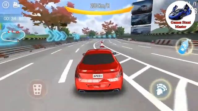street racing car traffic speed level 2 - Games Stunt Master смотреть онлайн