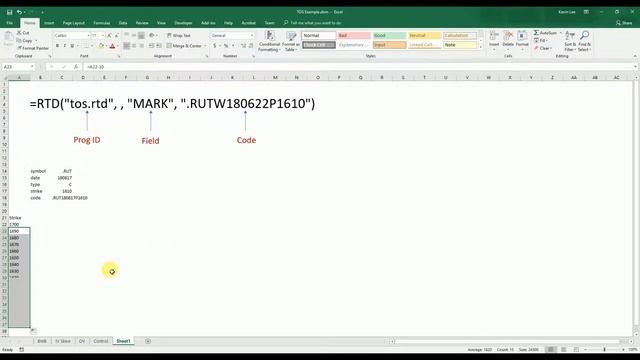 Excel Applications for Options Trading Part 1 смотреть онлайн