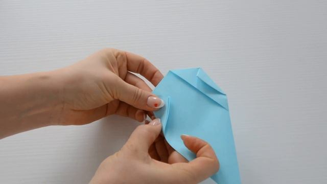 Как сделать сердце из бумаги за 5 сложений #оригами How to make a heart out of paper in 5 additions смотреть онлайн