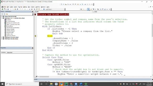 EXCEL VBA Application: Calculate Beta Solution Walk-through смотреть онлайн