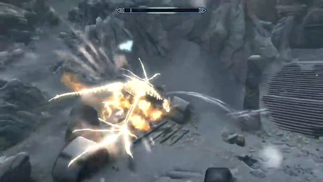 "The Most BADASS Dragon Riding Scene In Skyrim!!!" смотреть онлайн