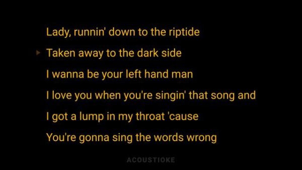 Riptide - Vance Joy(Acoustic Karaoke)