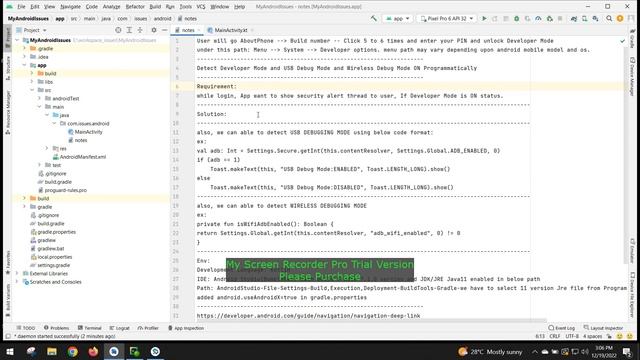 Detect Developer Mode and USB Debugging Mode and Wireless Debugging Mode on/off Status in Android смотреть онлайн