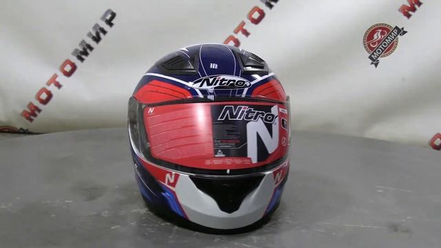 Шлем интеграл NITRO N2400 PIONEER (White/Red/Blue) смотреть онлайн