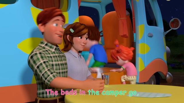 Wheels on the Camper Van | CoComelon Nursery Rhymes & Kids Songs смотреть онлайн
