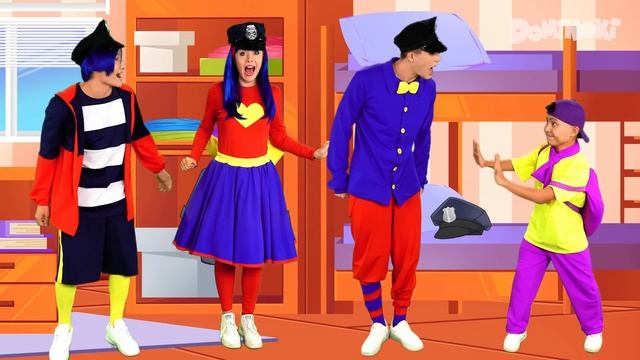 Knock Knock, Who's at the Door? + My Policeman | Kids Songs And Nursery Rhymes | Dominoki смотреть онлайн