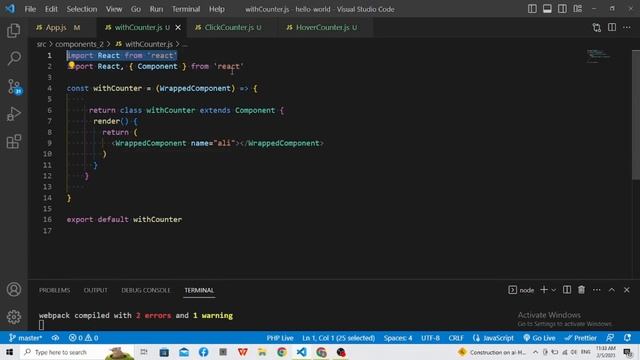 21- ( React Js Tutorial ) Higher Order Components смотреть онлайн