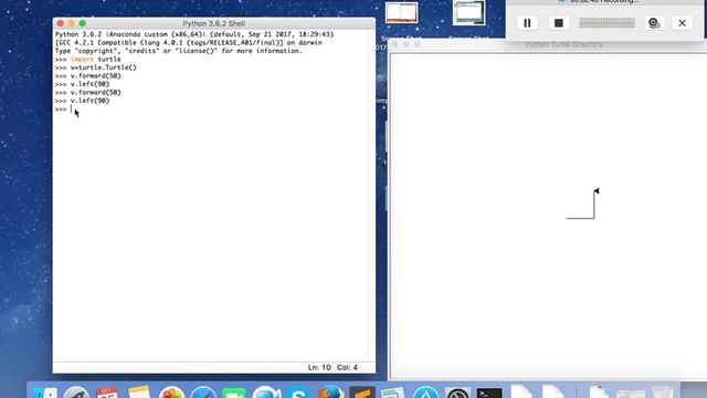 How to draw a square in python 3.6.2 смотреть онлайн