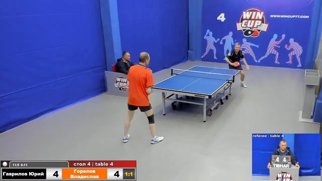00:20 Гаврилов Юрий 3-2 Горелов Владислав стол 4 ЮГ-4 07.06.2020 смотреть онлайн