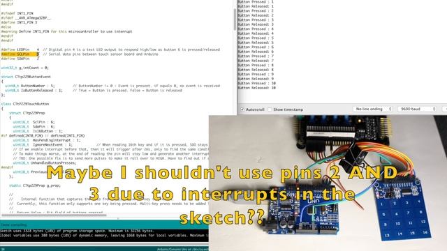 TTP229 Capacitive Touch Sensor Module - Arduino Sketch смотреть онлайн