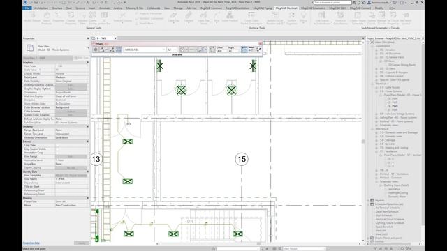 MagiCAD 2020 for Revit / Intelligent drawing functions for wire routing смотреть онлайн