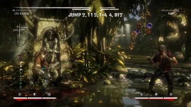 Mortal Kombat X - Liu Kang combo tutorial principiante смотреть онлайн