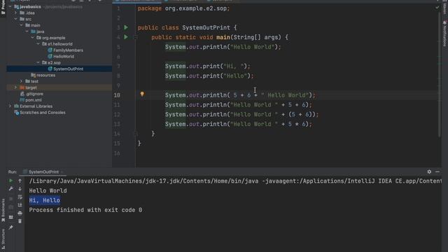 04 System.out.println() | Core Java | Murari Walake смотреть онлайн