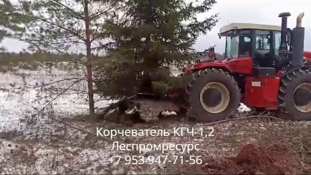 Корчеватель Крокодил КГЧ-1,2 Леспромресурс на тракторе РСМ смотреть онлайн