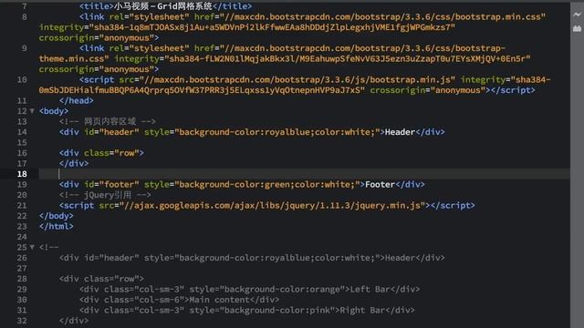 03.Bootstrap Grid网格系统 смотреть онлайн