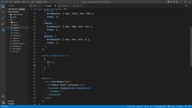 Create Product slider or carousel with React.js | React.js Tutorial смотреть онлайн