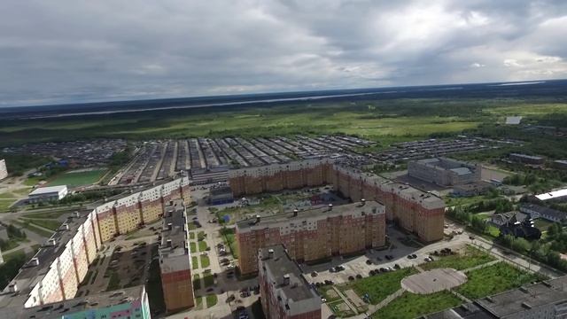 Усинск. Съемка с воздуха... смотреть онлайн