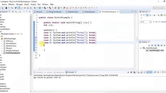 Switch Case in Java 8 | Core Java смотреть онлайн
