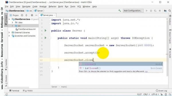2 Java Client Server Socket - Как создать клиент-серверную программу через сокеты - для начинающих