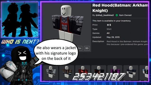 How to make in Arkham Knight Red Hood in Roblox смотреть онлайн