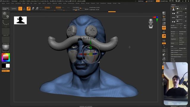 14 Zbrush для начинающих | Объединение и разделение Subtool-ов (Урок) смотреть онлайн