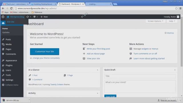 How To Create a Local WordPress Server - How To Install Wordpress on Desktop Server #5 смотреть онлайн