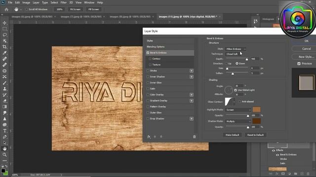 Text Effect in Photoshop || Create Wood carved text effect смотреть онлайн