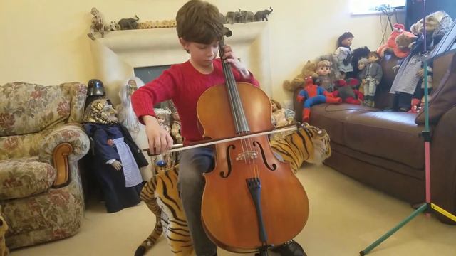 Андантино Хачатурян Миша Андреев. Первая репетиция. Andantino Khachaturian cello rehearsal, Misha, смотреть онлайн