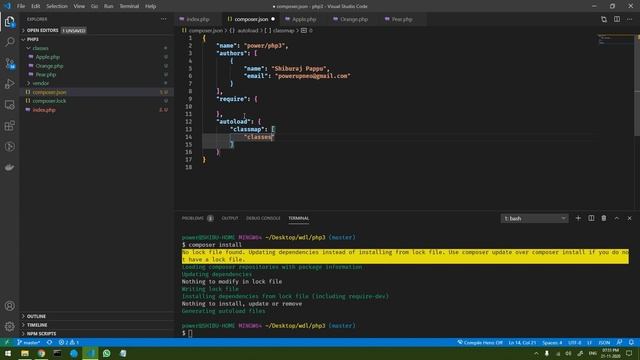 How to autoload Classes and Functions using Composer Autoloading - Shiburaj смотреть онлайн