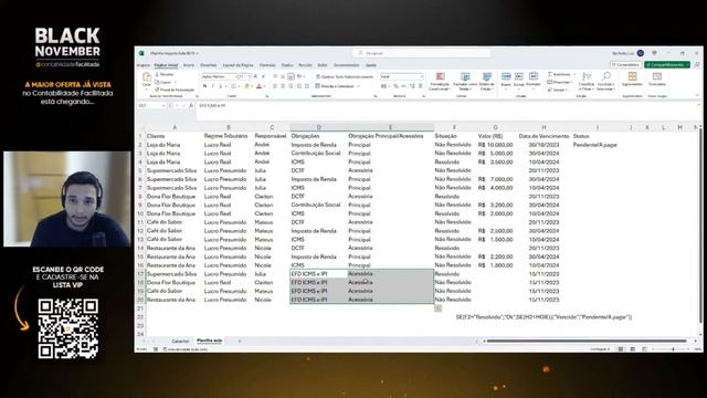 COMO CRIAR UMA PLANILHA NO EXCEL PARA ANÁLISE DE IMPOSTOS [PASSO A PASSO] смотреть онлайн