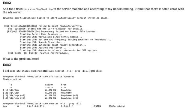 Ubuntu: Terminal hangs when mounting nfs files смотреть онлайн